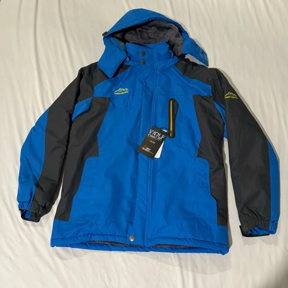 NWT Wolf‎ Cavalry OutdoorJK Winter Ski Jacket Water Proof Mens XL Fleece Lined